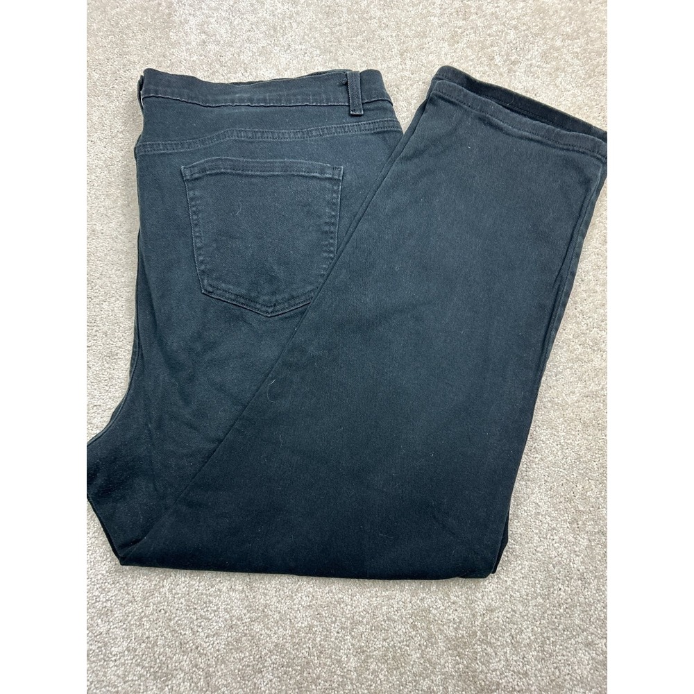 Gloria Vanderbilt Amanda Jeans Women's 20W Black Straight Leg Stretch Cotton